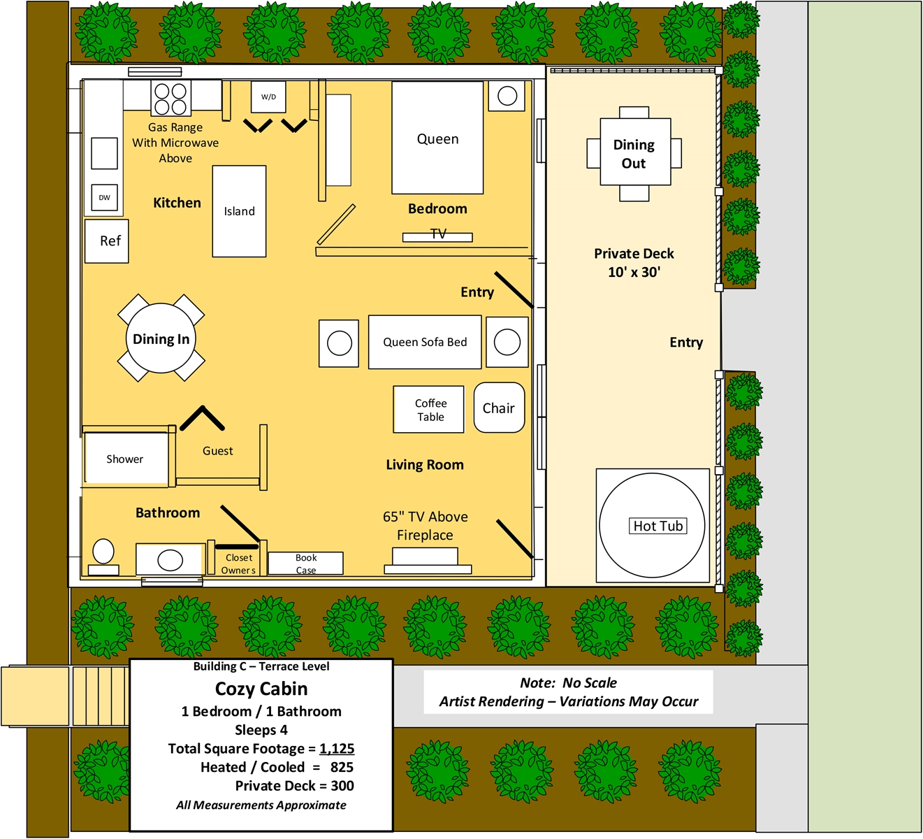 Floor Plan for Cozy Cabin